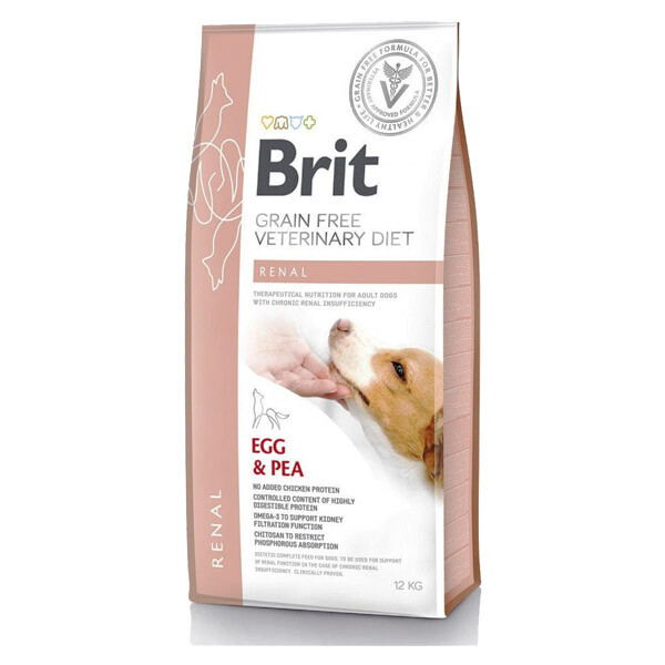 Brit Grain Free VD Renal сухий корм для дорослих собак з хронічною нирковою недостатністю (тунець та лосось) 12 кг