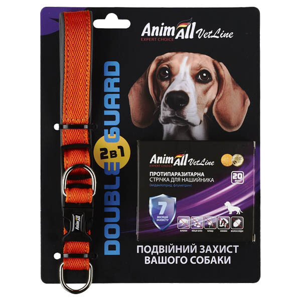 AnimAll VetLine комплект нашийник з протипаразитарною стрічкою помаранч