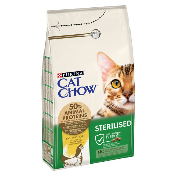 Cat Chow Sterilised Сухий корм для стерилізованих (курка) 1.5 кг