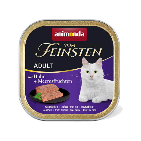Animonda Vom Feinsten вологий корм для котів з куркою та морепродуктами 100 г