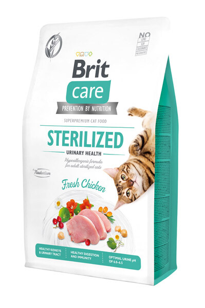 Brit Care GF Sterilized Urinary Health Fresh Chicken Сухий беззерновий корм для стерилізованих котів (курка) 2 кг