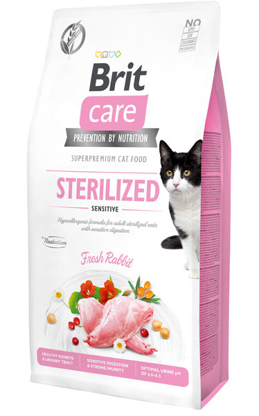 Brit Care GF Sterilized Sensitive Fresh Rabbit Сухий беззерновий корм (кролик) 7 кг