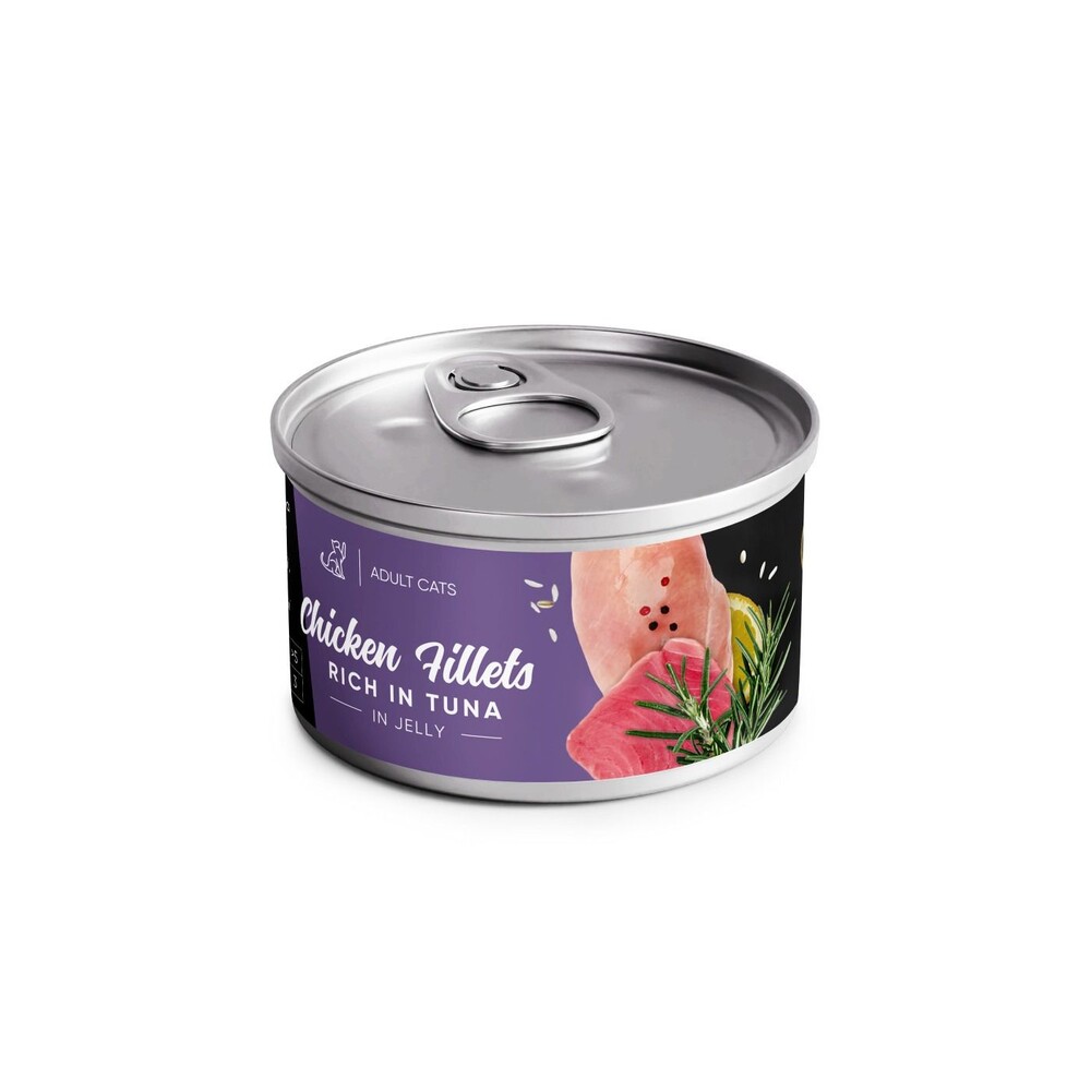 Savory Chicken Fillets вологий корм з філе курки з тунцем 70 г