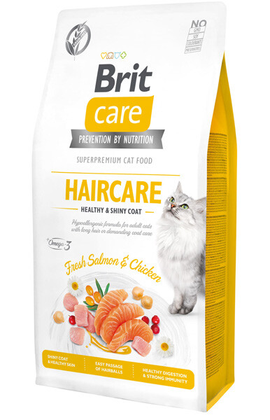 Brit Care GF Haircare Fresh Salmon & Chicken Сухий беззерновий корм (лосось і курка) 7 кг