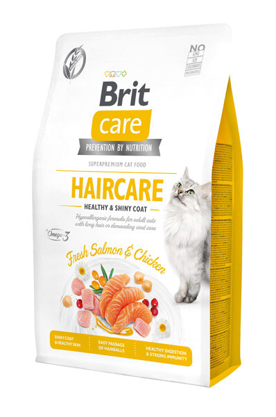 Brit Care GF Haircare Fresh Salmon & Chicken Сухий беззерновий корм (лосось і курка) 2 кг