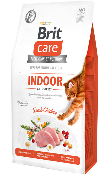 Brit Care GF Indoor Anti-Stress Fresh Chicken Сухий беззерновий корм (курка) 7 кг
