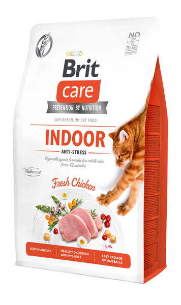 Brit Care GF Indoor Anti-Stress Fresh Chicken Сухий беззерновий корм (курка) 2 кг