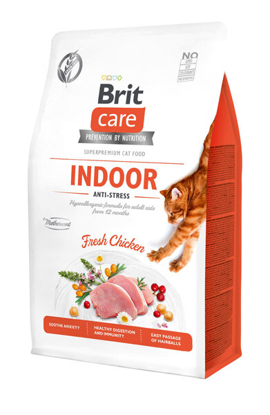Brit Care GF Indoor Anti-Stress Fresh Chicken Сухий беззерновий корм (курка) 400 г