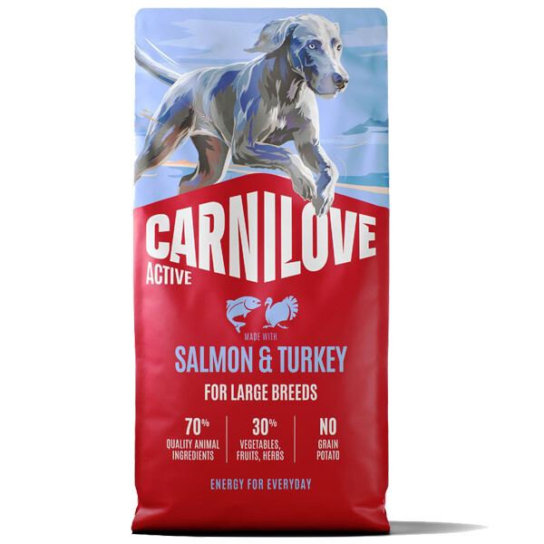 Сухий корм для собак великих порід Carnilove Active Salmon & Turkey (Лосось та індичка) 12 кг