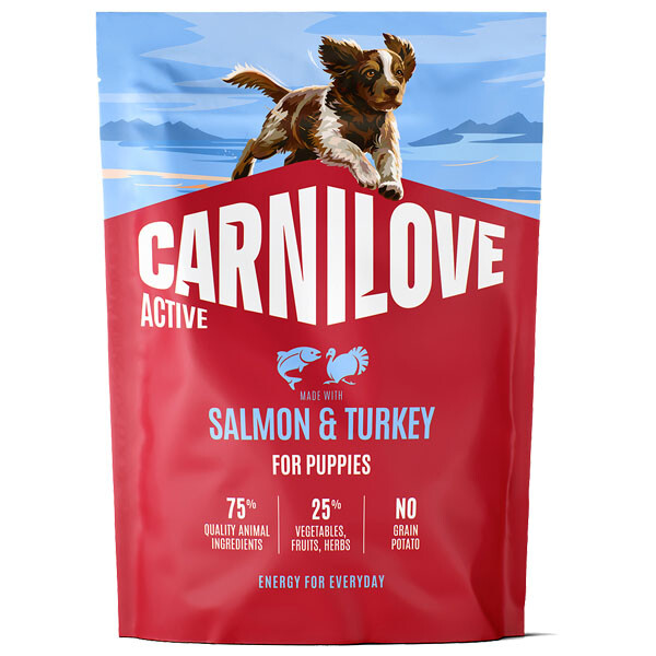 Сухий корм для цуценят Carnilove Active Salmon & Turkey (Лосось та індичка) 1,5 кг