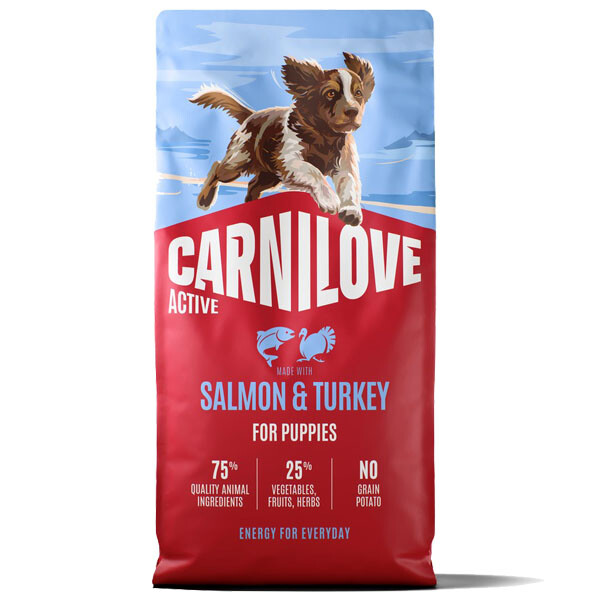 Сухий корм для цуценят Carnilove Active Salmon & Turkey (Лосось та індичка) 12 кг