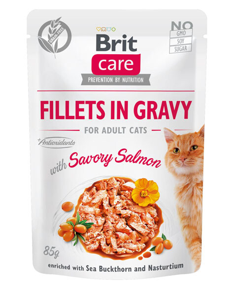 Brit Care Pouch Вологий корм (лосось) 85 г