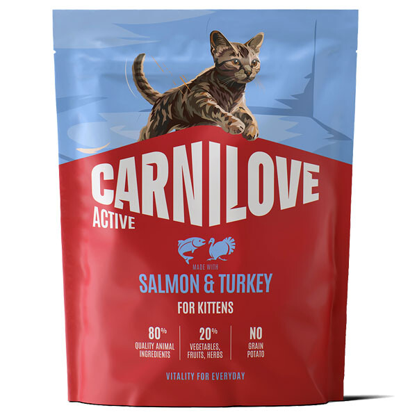 Сухий корм для кошенят Carnilove Active Salmon & Turkey (Лосось та індичка) 400 г