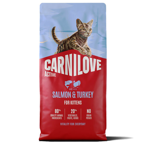 Сухий корм для кошенят Carnilove Active Salmon & Turkey (Лосось та індичка) 2 кг