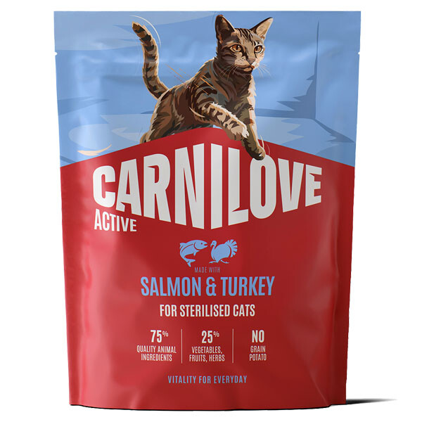 Сухий корм для стерилізованих котів Carnilove Active Salmon & Turkey (Лосось та індичка) 400 г