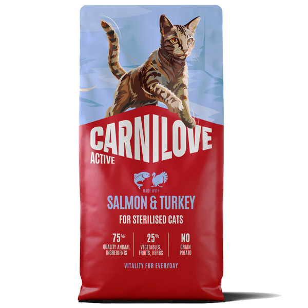 Сухий корм для стерилізованих котів Carnilove Active Salmon & Turkey (Лосось та індичка) 2 кг