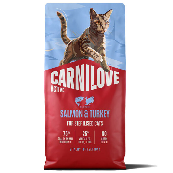 Сухий корм для стерилізованих котів Carnilove Active Salmon & Turkey (Лосось та індичка) 6 кг