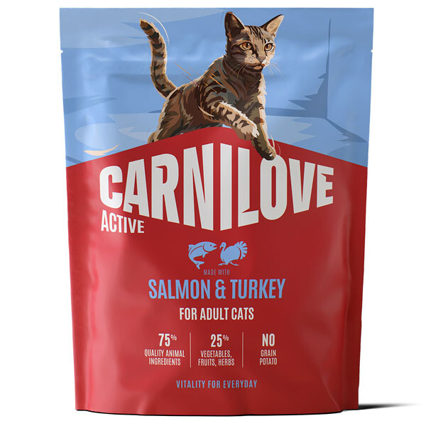 Сухий корм для котів Carnilove Active Salmon & Turkey (Лосось та індичка) 400 г