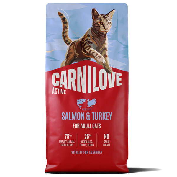 Сухий корм для котів Carnilove Active Salmon & Turkey (Лосось та індичка) 2 кг