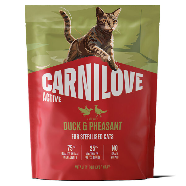 Сухий корм для стерилізованих котів Carnilove Active Duck & Pheasant Sterilised (Качка і фазан) 400 г