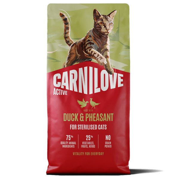 Сухий корм для стерилізованих котів Carnilove Active Duck & Pheasant Sterilised (Качка і фазан) 2 кг