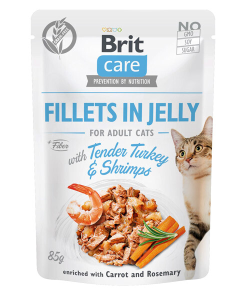Brit Care Pouch Вологий корм (індичка з креветками) 85 г