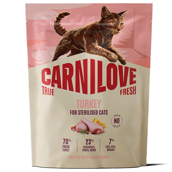 Сухий корм для стерилізованих котів Carnilove True Fresh Turkey Sterilised (Індичка) 400 г
