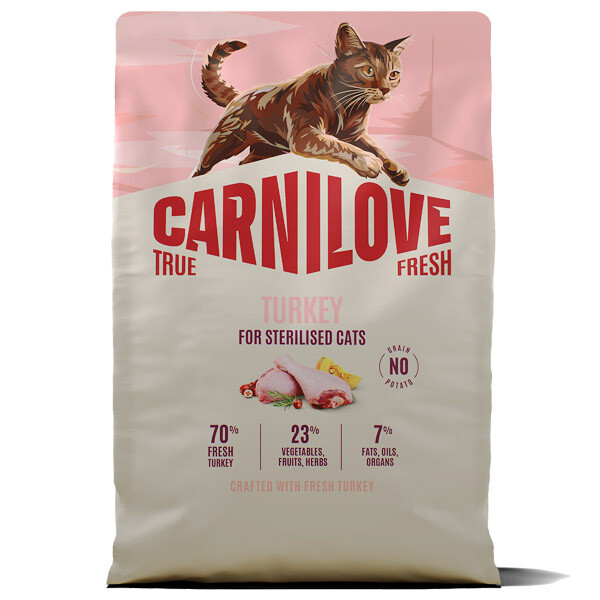 Сухий корм для стерилізованих котів Carnilove True Fresh Turkey Sterilised (Індичка) 2 кг