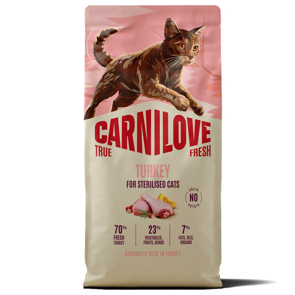 Сухий корм для стерилізованих котів Carnilove True Fresh Turkey Sterilised (Індичка) 6 кг