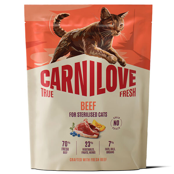 Сухий корм для стерилізованих котів Carnilove True Fresh Beef Sterilised (Яловичина) 400 г