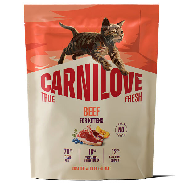 Сухий корм для кошенят Carnilove True Fresh Beef Kitten (Яловичина) 400 г