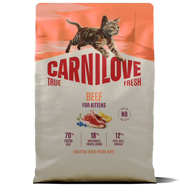 Сухий корм для кошенят Carnilove True Fresh Beef Kitten (Яловичина) 2 кг