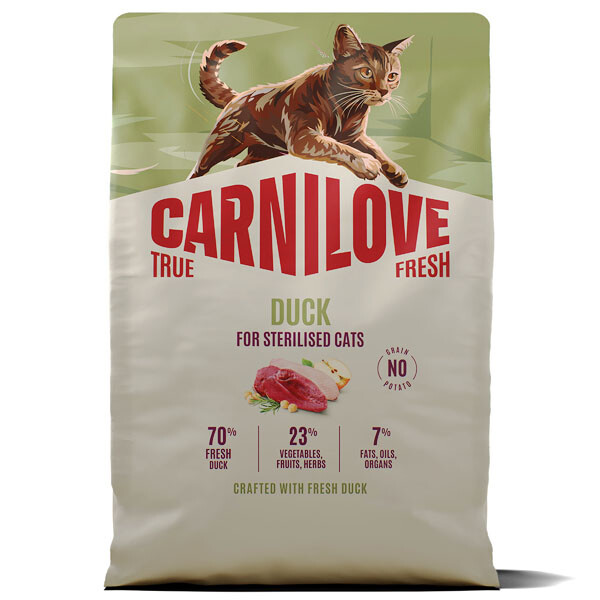 Сухий корм для стерилізованих котів Carnilove True Fresh Duck Sterilised (Качка) 2 кг