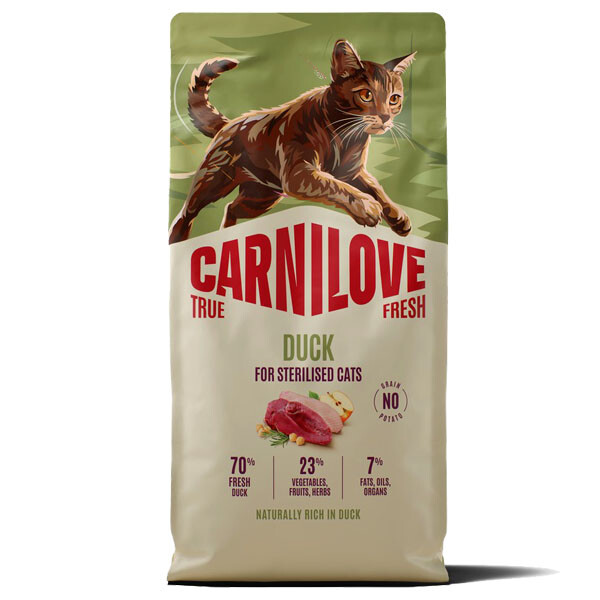 Сухий корм для стерилізованих котів Carnilove True Fresh Duck Sterilised (Качка) 6 кг