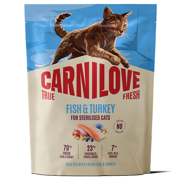 Сухий корм для стерилізованих котів Carnilove True Fresh Fish & Turkey Sterilised (Риба та індичка) 400 г