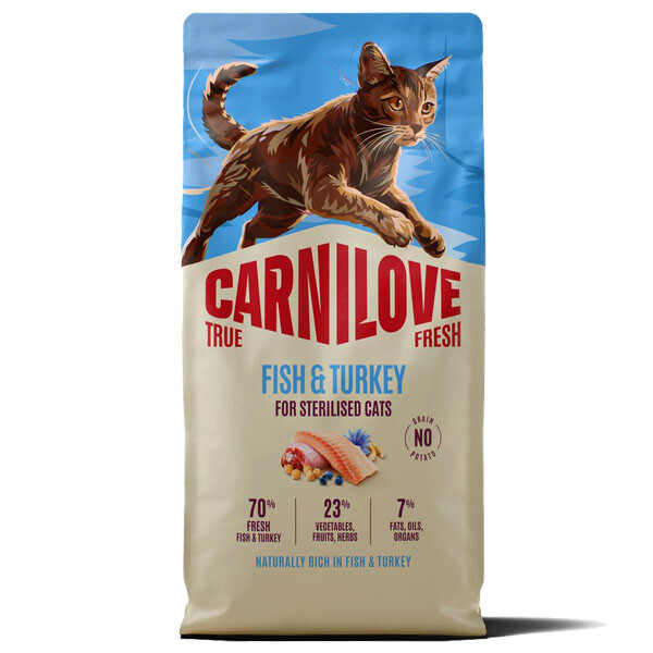 Сухий корм для стерилізованих котів Carnilove True Fresh Fish & Turkey Sterilised (Риба та індичка) 6 кг