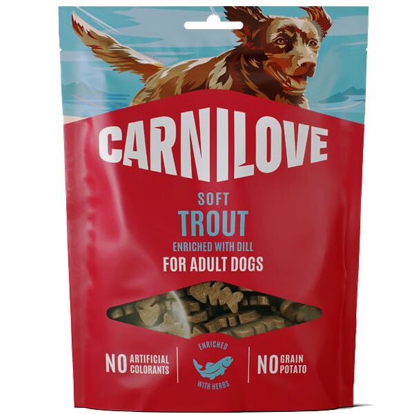 Ласощі для собак Carnilove (Форель і кріп) 200 г