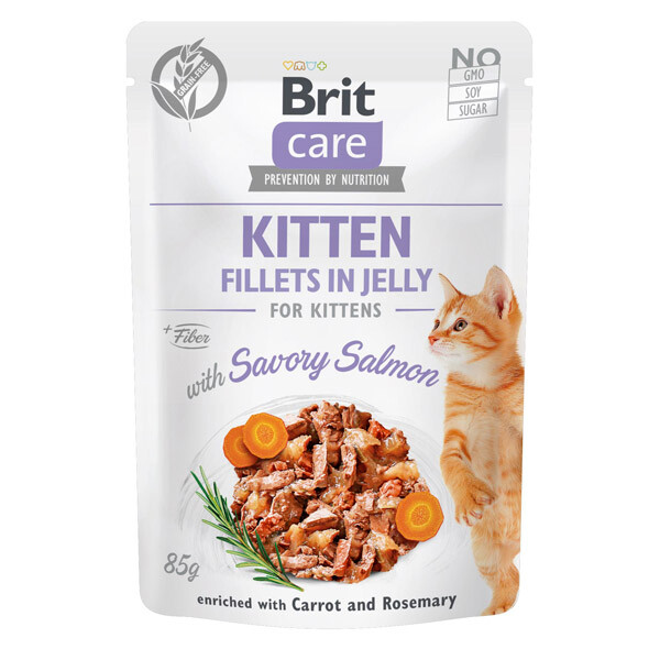 Brit Care Kitten Pouch Вологий корм для кошенят (лосось) 85 г