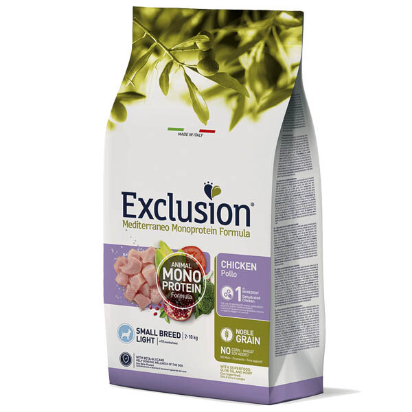Сухий корм для собак з надмірною вагою Exclusion (Курка) 500 г