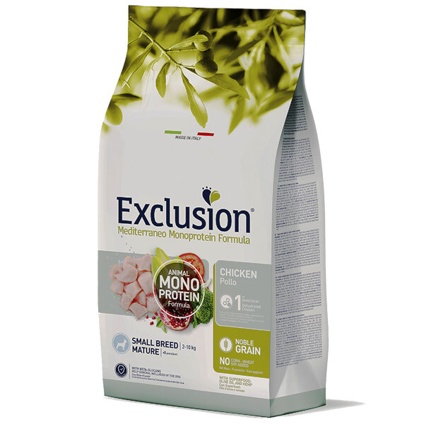 Сухий корм для собак похилого віку Exclusion (Курка) 500 г
