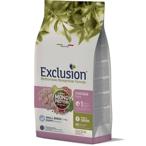 Сухий корм для цуценят дрібних порід Exclusion (Курка) 500 г