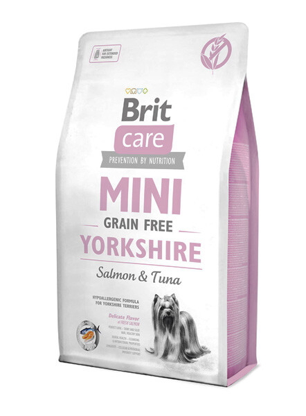 Brit Care Mini GF Yorkshire Salmon & Tuna Сухий беззерновий корм для Йоркширських тер'єрів Лосось і Тунець 2 кг