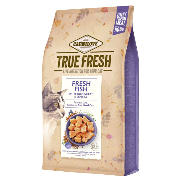 Carnilove True Fresh Сухий корм для дорослих котів (риба) 340 г