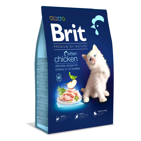 Brit Premium by Nature Kitten Chicken Сухий корм для кошенят (курка) 8 кг