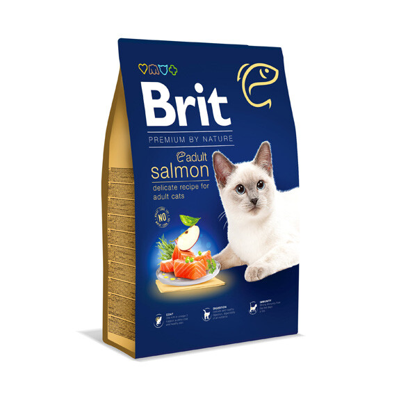 Brit Premium Adult Salmon Сухий корм (лосось) 8 кг