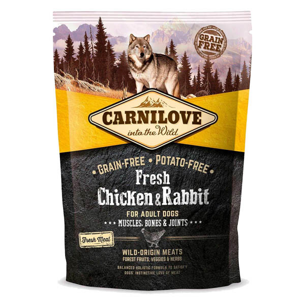 Carnilove Fresh Chicken & Rabbit Сухий корм (курка та кролик) 1.5 кг