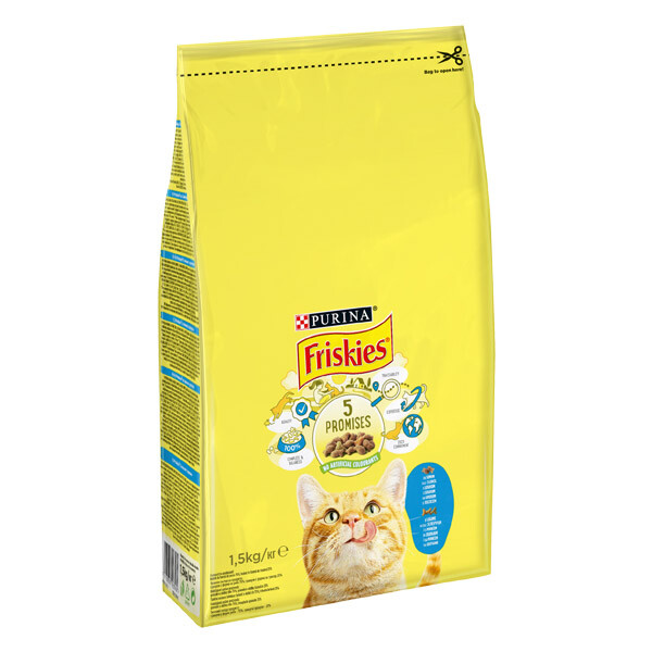 Friskies Сухий корм (лосось та овочі) 1.5 кг