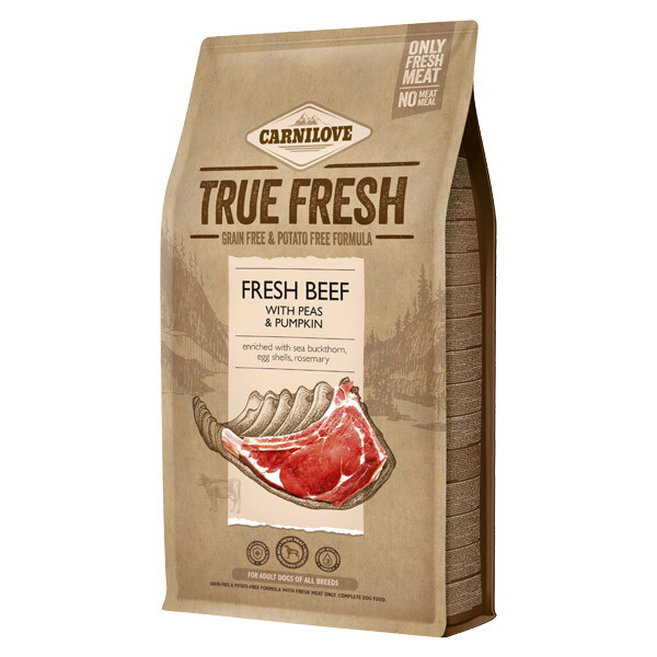 Carnilove True Fresh Beef Сухий корм для дорослих собак усіх порід (яловичина) 4 кг