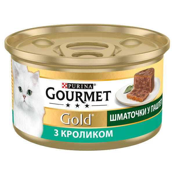 Gourmet GOLD Вологий корм (кролик) 85 г