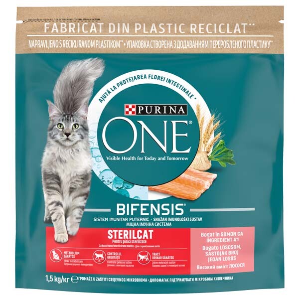 PURINA ONE STERILCAT Сухий корм (лосось та пшениця) 1.5 кг